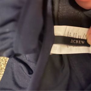 JCrew Navy Ruffle One Piece